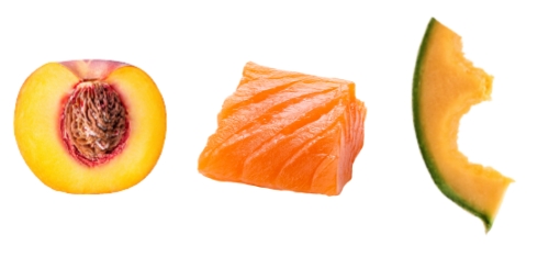 Food that can be ground in a power series garbage disposal
